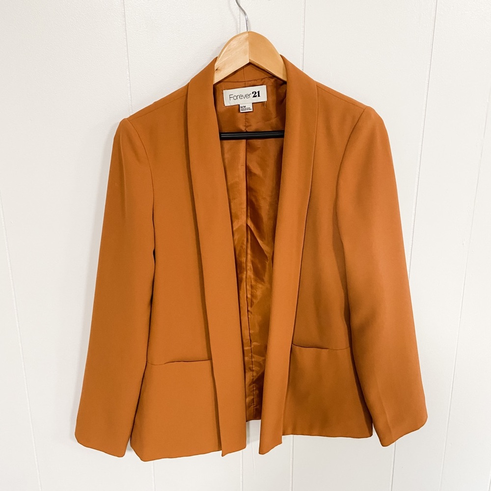 Camel orange blazer